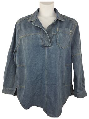 XL Denim Pullover Tunic 3572-AM